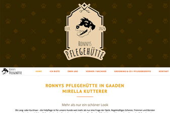 Website Ronnys Pflegehütte - Mirella Kutterer