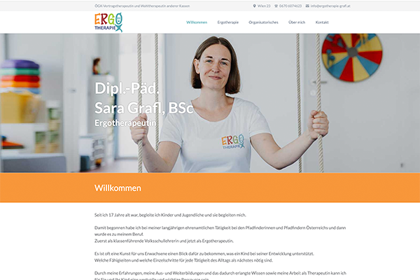 Ergotherapeutin Dipl.-Päd. Sara Grafl, BSc - Ergotherapie für Kinder & Jugendliche