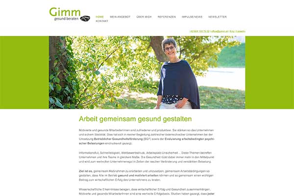 Referenz Elisabeth Gimm - gesund beraten